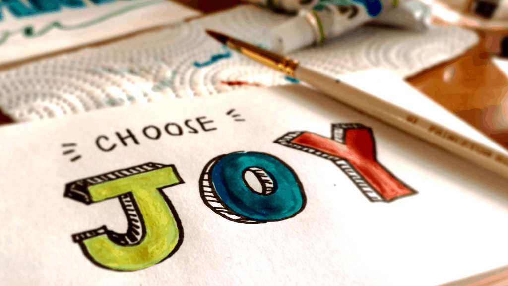 Painted lettering - Choose joy
