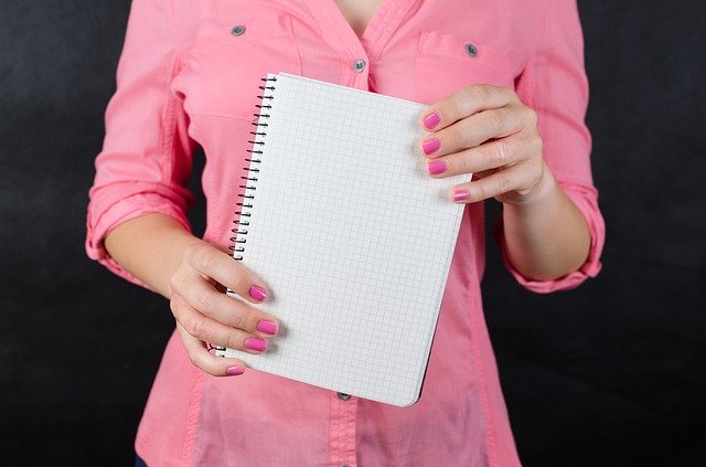 business womanwith notepad